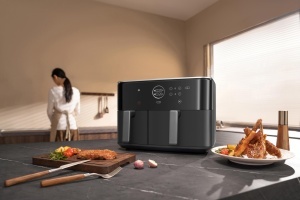 Friteuza cu aer cald Xiaomi Dual Zone 10L, 2700W, Neagra - Img 5