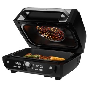 Friteuza cu aer Cecotec fara ulei 8 l Cecofry FireDome 8000 Pro 1700 W incalzire dubla 4 niveluri de gratar 12 moduri predefinite temperatura si timpu - Img 3
