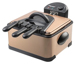 Friteuza cu ulei Bestron DF402CO, 4 litri, 2000 W, cu 3 cosuri, cupru