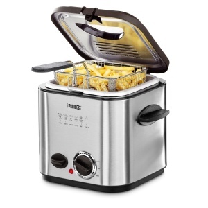 Friteuza cu ulei Princess 182611, 1.2 litri, 840W, argintie
