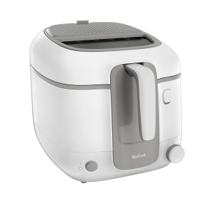 Friteuza electrica Tefal Super Uno FR3100, capacitate 2.2 L, albgri, filtru de miros