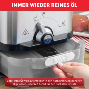 Friteuza Tefal Oleoclean Compact FR7016 2L Filtrare Automata NegruInox - Img 5
