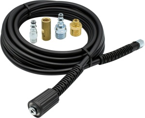 Furtun de inalta presiune LAVOR / Furtun de inalta presiune de extensie 6 metri ambalat pentru masina de spalat cu inalta presiune Linia de apa rece Hobby, negru - Img 3