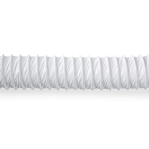 Furtun PVC Nedis 100 mm, 6 m, flexibil, alb pentru ventilatie si uscatoare - Img 3