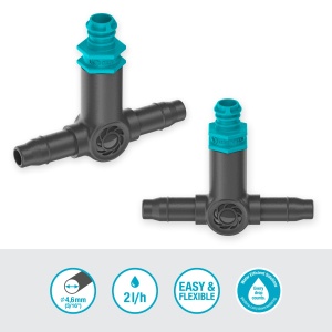 Gardena Micro-Drip-System Reihentropfer 2 lh Set 10 bucati Irigare Automata Usor de Conectat - Img 4