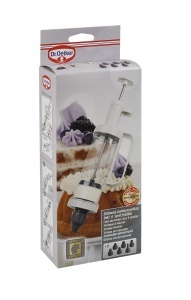 Garnierspritze Dr Oetker Einhand 200ml 6 Tipe Topping Ergonomic Alb - Img 3
