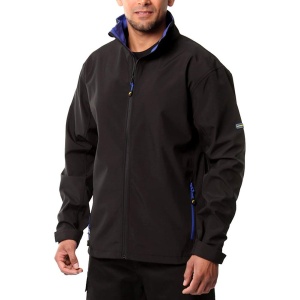 Geaca de lucru Goodyear GYJKT018, impermeabila, windproof, fleece, negruroyal, M - Img 2