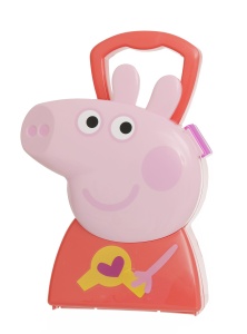 Geanta de ingrijire par Peppa Wutz, cu uscator de par, placi de indreptat, pentru copii - Img 3