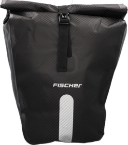 Geanta pentru bicicleta FISCHER PLUS Terra, 23 litri, impermeabila, neagra