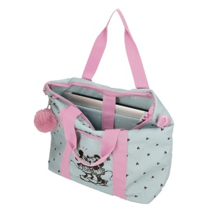 Geanta pentru laptop Joumma Bags Mickey Minnie Kisses, 45.5 cm, albastra - Img 4