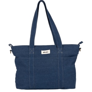 Geanta pentru scutece Beaba Madrid Modular 22L, 11 compartimente, denim