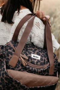 Geanta pentru scutece BEABA Sydney, 21 L, design leopard, cu suport de schimbare - Img 7