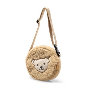 Geanta Umara Plush Steiff 600159, 17 cm, Bej, cu Zornaitoare