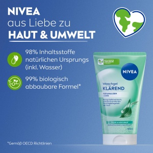 Gel de curatare NIVEA Klarend, 150 ml, cu alge marine si zinc, pentru ten gras - Img 8