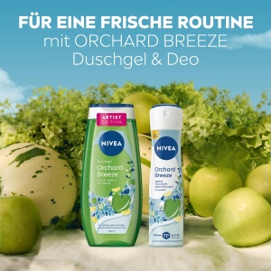 Gel de dus NIVEA Orchard Breeze Artist Edition, 250 ml, cu vitaminele C si E, parfum fructat - Img 6