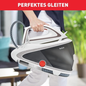 Generator de abur Tefal Pro Express Ultimate, 7,7 bari, 155 g/min. Abur continuu, 500 g/min. Explozie de abur suplimentar, 2600 wati, colector de var, statie de abur de fier, alb/gri, GV9567 - Img 7