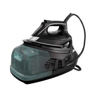 Generatorul de abur Rowenta DG9610 Eco Steam Pro | 2800 wati | 7.6 bar | Debit de abur de 140 g/min. | Explozie: 460 g/min | Design ecologic | Tehnologie Silence | Capacitate de 1,1 litri | Negru/Eucalipt - Img 1
