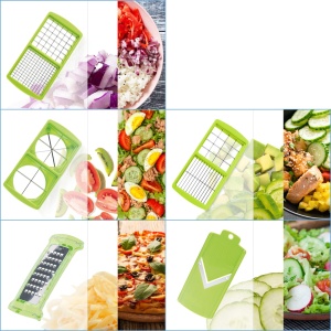 Genius Nicer Dicer Plus 18 Piese Kiwi Multifunctional pentru Fructe si Legume - Img 3