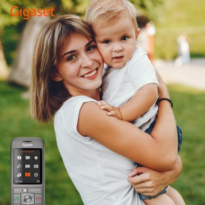 Gigaset CL660HX - receptor DECT de design cu suport de incarcare - compatibil Fritzbox - telefon fara fir de inalta calitate pentru router si baza DECT, antracit-metalic [versiunea germana] [Fara baza] - Img 7