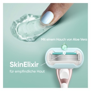 Gillette Venus Pro Smooth Sensitive Aparat de ras pentru piele sensibila cu 6 rezerve si Aloe Vera - Img 4