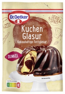 Glazura pentru prajituri Dr. Oetker, 150 g, cacao, lucioasa