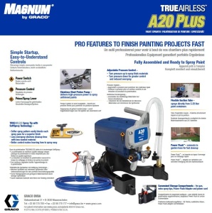 Graco Magnum A20 Plus Airless Farbspritzgerat 09 lmin 207 bar - Img 11