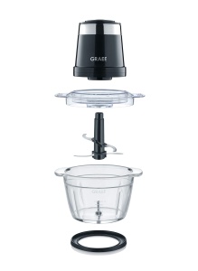 GRAEF CH502EU Tocator, sticla, 1 litru, negru - Img 2