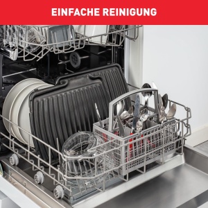 Gratar de contact Tefal GC3060 3 in 1 | cu functie de coacere | Suprafata dubla a gratarului atunci cand este desfasurata ca gratar de masa/gratar | Sandwich, friptura, panini | termostat reglabil | acoperit antiaderent | Gri - Img 6