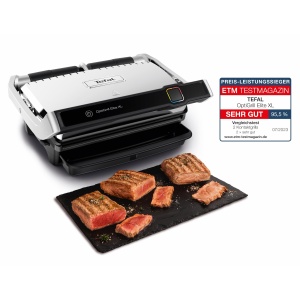 Gratar de contact Tefal OptiGrill Elite XL, 16 programe, Afisaj digital cu indicator de nivel de gatit, Placi XL detasabile, Gratar electric, Otel inoxidabil, GC760D12 - Img 2