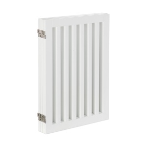 Gratar de protectie pentru caini Relaxdays, 70x206,5 cm, 4 panouri, alb - Img 4