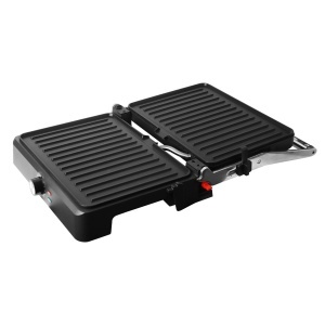 Gratar electric EMERIO CG-130859, 2200W, suprafata antiaderenta 34x24cm, deschidere 180, inox - Img 3