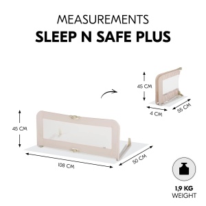 Gratar electric Hauck Sleep N Safe Plus, 108 x 50 x 44 cm, Faltabil, Bej - Img 2
