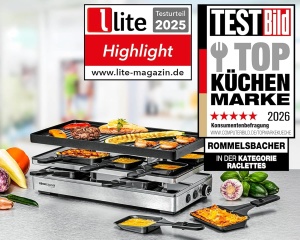 Gratar electric Raclette ROMMELSBACHER RCP 1800, 8 persoane, 2 m cablu - Img 2