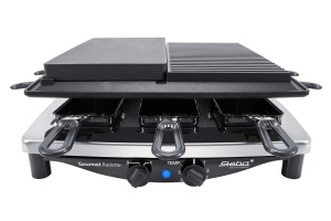 Gratar electric Steba RC 4 Plus Deluxe 1500W InoxNegru Raclette si piatra naturala - Img 9