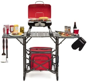 Gratar portabil Cuisinart CFGS-222 cu 2 mese laterale, suport pentru 6 bauturi - Img 3