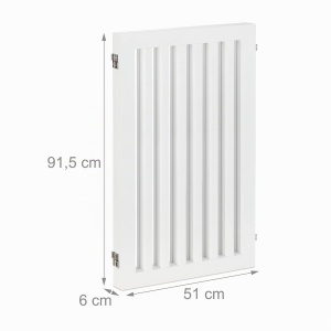 Gratier de Protectie pentru Caini Relaxdays, 91.5 x 154 cm, Alb, 3 Panouri - Img 5