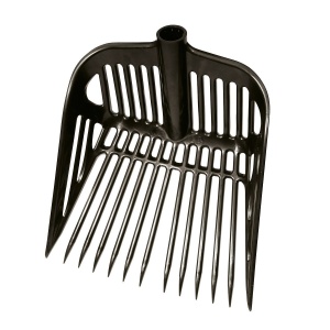 Grebla pentru gunoi Kerbl din plastic ABS, 13 dinti, ergonomica