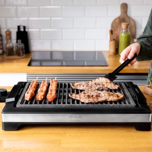 Grill electric Cecotec TastyGrill 2000 InoxStone 2000W suprafata antiaderenta - Img 5