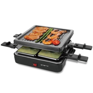 Grill electric Emerio RG-120656, 4 tigai, 600W, antiaderent, negru