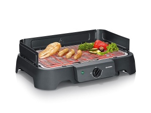 Grill electric Severin PG 8593, 2000W, 38x22 cm, negru