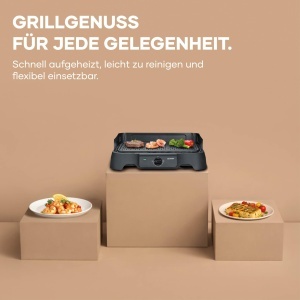 Grill electric Severin PG 8595, 2000W, 39x23cm, negru - Img 4