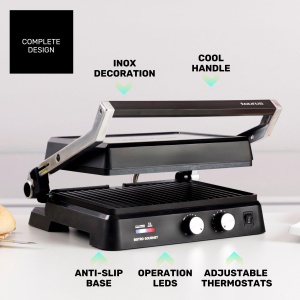 Grill electric Taurus Bistro 2600W 2-in-1 Grill Plancha Placi antiaderente - Img 7