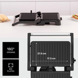 Grill electric Taurus GR1500X, 1500W, 180 deschidere, antiaderent - Img 3