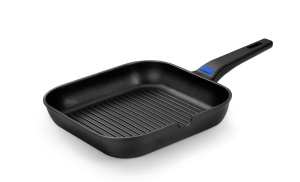 Grill Monix Solid 24 cm, Aluminiu, Antiaderent, Inductie