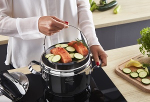 Grill pentru Oala Sub Presiune Lagostina, Inox, Diametru 22 cm, Capacitate 3-9 Litri - Img 3
