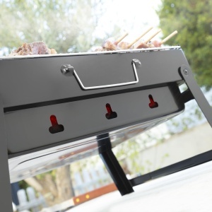 Grill portabil InnovaGoods, usor de transportat, compact, negru - Img 3