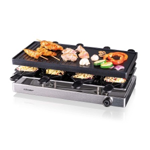 Grill Raclette Cloer 6458 cu 8 Tavi, Putere 1200W, Suprafata Antiaderenta