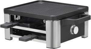 Grill Raclette WMF Lono pentru 4 Persoane, Cromargan, 870W, Antiaderent