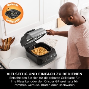 Grill si Friteuza Ninja 5-in-1 EG351EU 57L Termometru Digital NegruArgintiu - Img 4