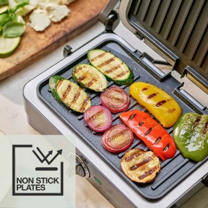 Grill si Sandwich Maker Cuisinart GRSM4U, 2-in-1, 210C, Compact, Gri - Img 7